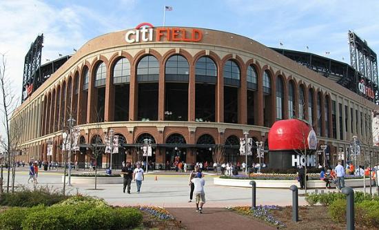 Citi Field with Shea Stadium's Home Run Apple, Queens