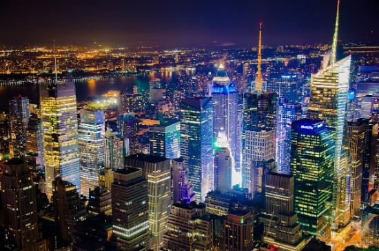 Midtown West visto dall'Empire State Building, New York