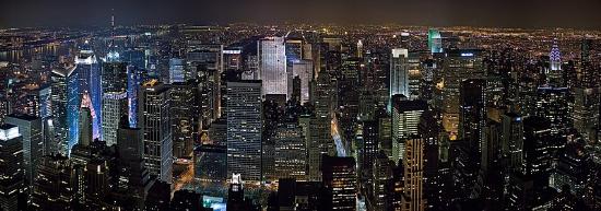 Skyline di Midtown, l’area di Manhattan in cui si trovano Penn Station e Moynihan Train Hall