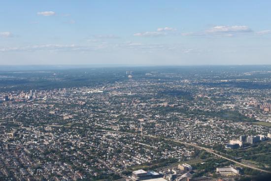 Veduta aerea del Queens, borough attraversato dalla Maratona di New York