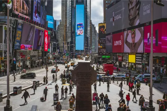 New York - Insegne pubblicitarie a Times Square