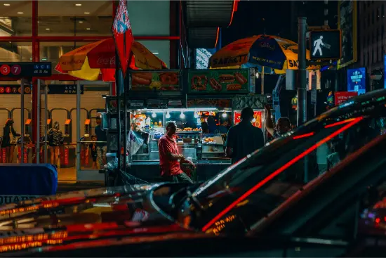 Street Food di notte, New York