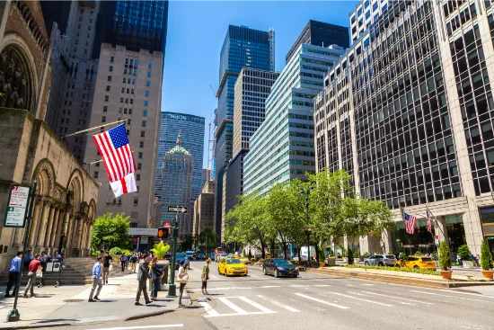 Edificio nel centro di Manhattan, esempio dell’architettura urbana da osservare