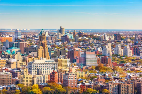 Panorama urbano di Downtown Brooklyn